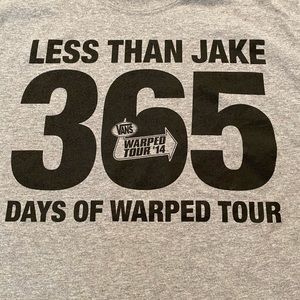 Less Than Jake Vans Warped Tour 2014 365 days of Warped Tour shirt LTJ